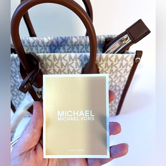 NWT Michael Kors Mirella Small Crossbody Tote Bag in Vanilla - Picture 7 of 7